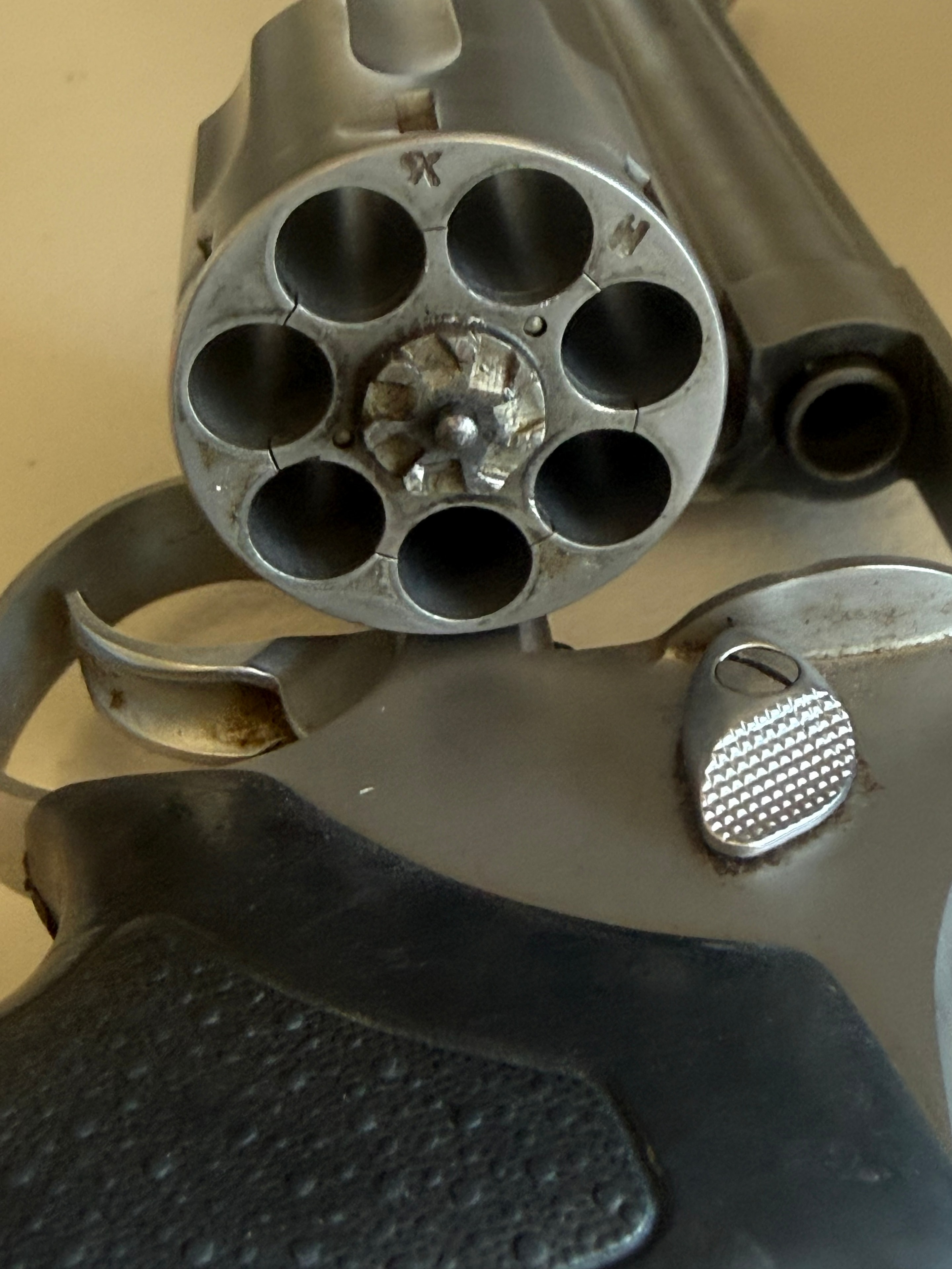 Taurus Revolver — Cylinder Detail — before